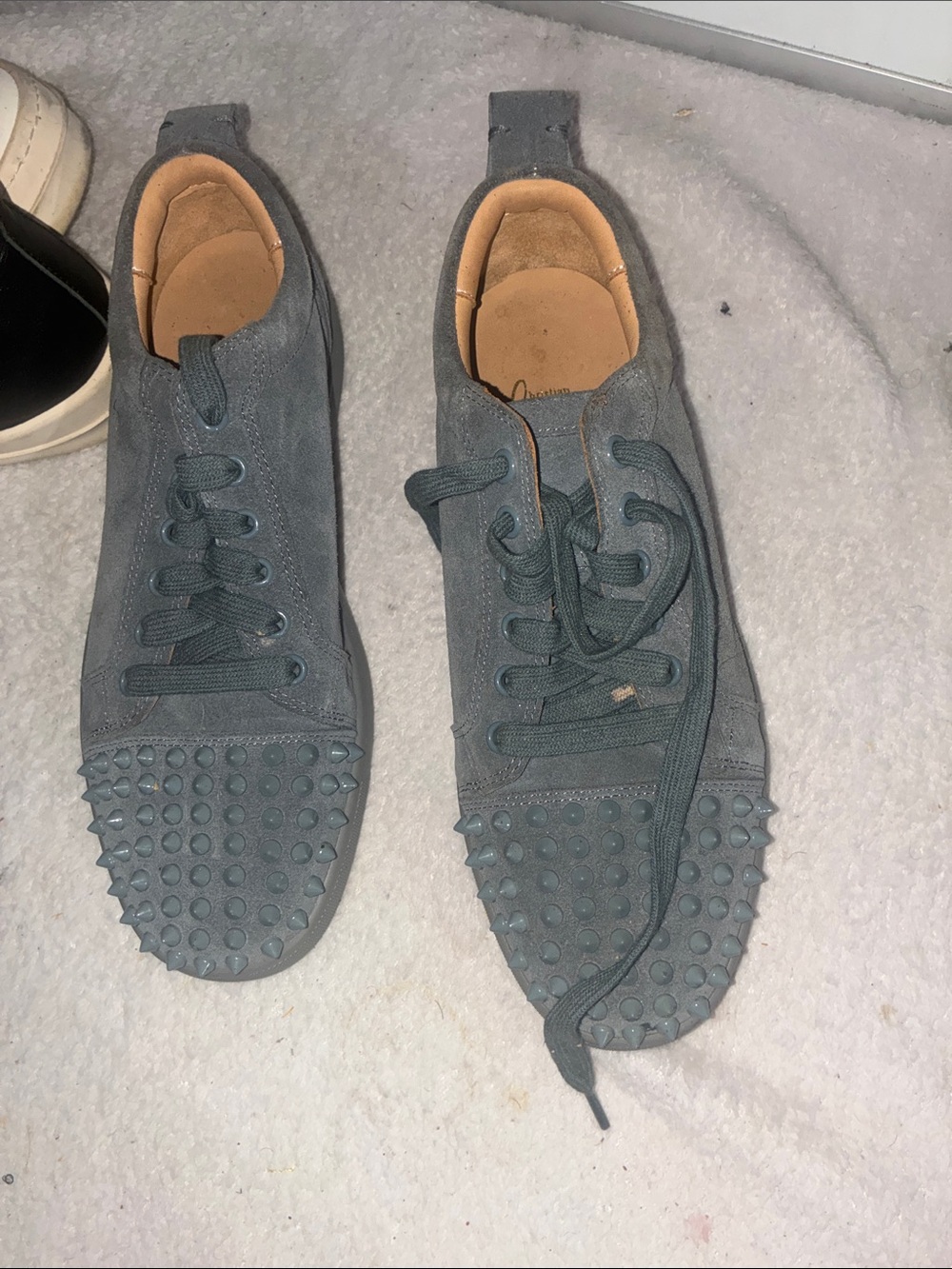 Gray sneakers